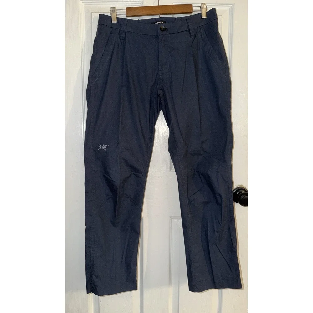 Arcteryx Pants Mens Navy Atlin Cronin Chino Lightweight Hiking Pants 32